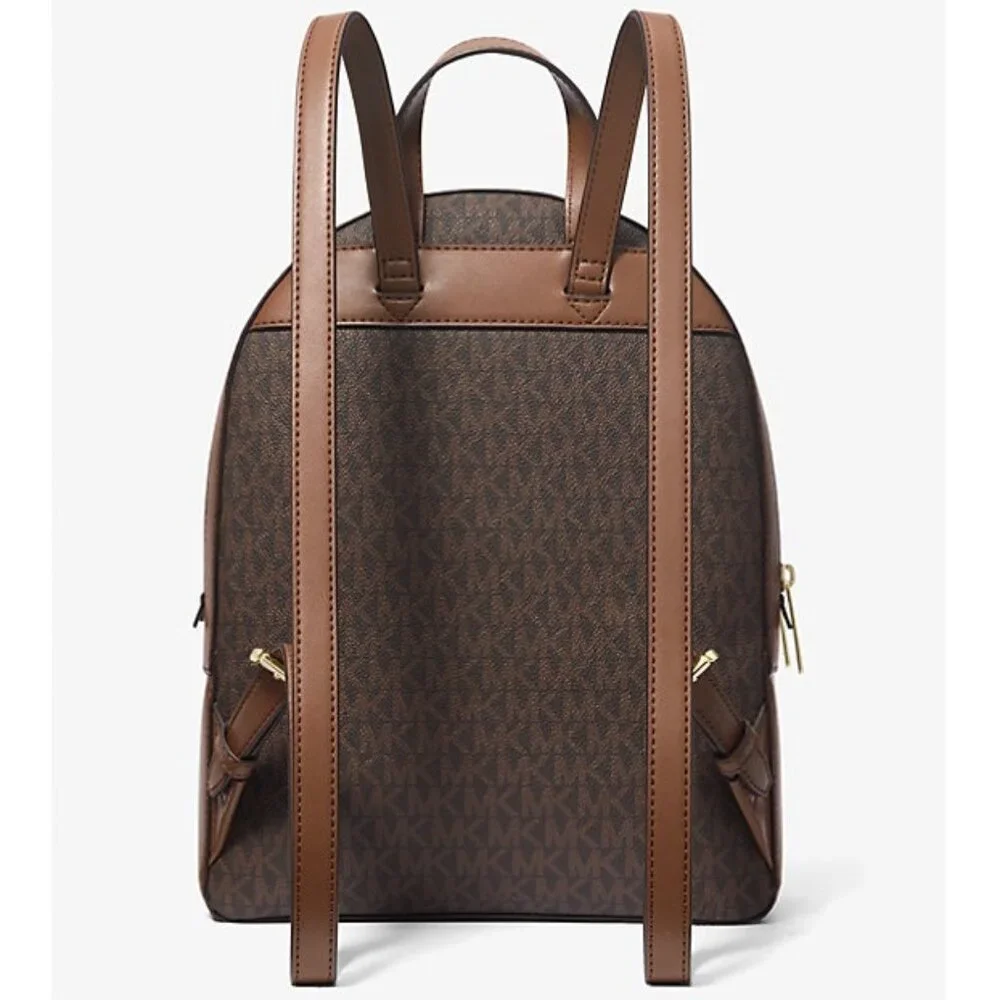 Michael Kors Jaycee Medium Logo Backpack in Brown Women's Handbag - Picture 2 of 4